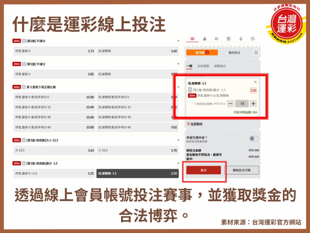 台灣運彩賠率 合法運彩 中華運動彩券行 運彩賠率怎麼看 運彩玩法 運彩分析 運彩比分 運彩線上投注 運彩賠率 台灣運彩
